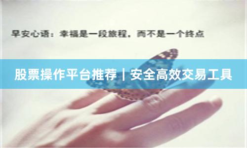 股票操作平台推荐｜安全高效交易工具